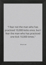 Bruce Lee Quotes Framed Wall
