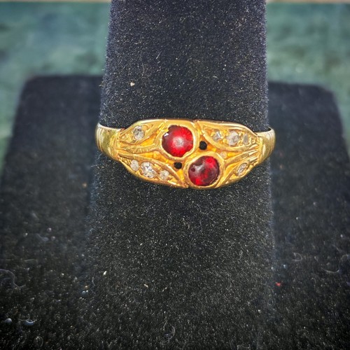 18ct gold ring size - gold, m.5