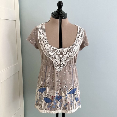 Mantaray boho tunic top size - mantaray,