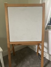 IKEA Wooden Easel Blackboard Whiteboard 2 in 1 Children Drawing Art Chalk Board