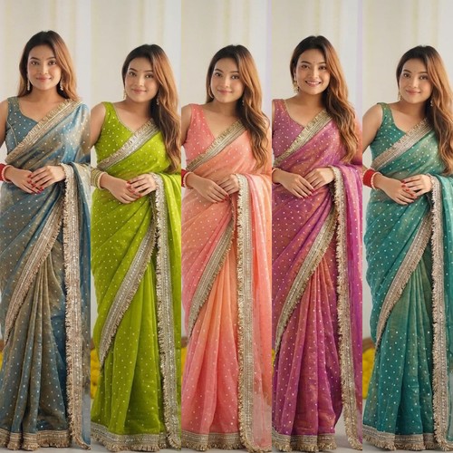 Indian bollywood designer sari - indian,