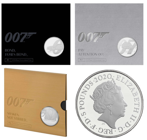 2020 james bond - 2020, £5