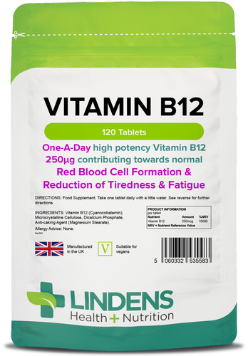 Lindens vitamin b12 250mcg - b12,