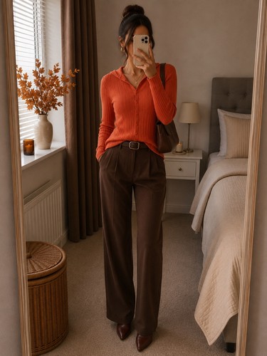 Zara women orange long - zara,
