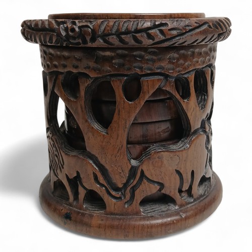 Hand carved african wooden - hand-carved,