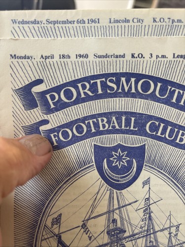 Portsmouth programmes - portsmouth, fc