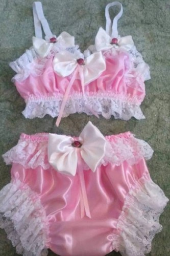 Adult baby sissy - adult, satin