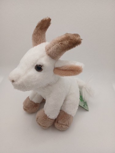 Plush white goat - goat, soft