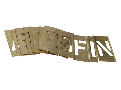 Stencils stnf1lb set - stencils, brass