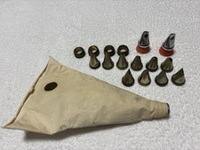 Vintage Tala Icing Nozzles X 10 Plus 2 New Tala Nozzles And Original Tala Bag