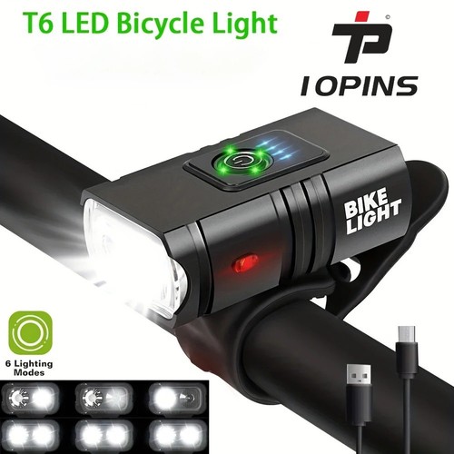 Led mountain bike light - led, usb