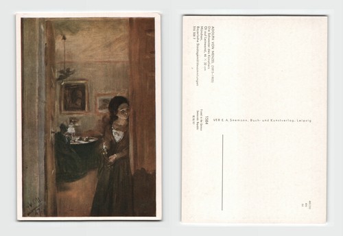 Postcard adolph menzel - -,