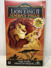 Lion King 2 Simba's Pride VHS