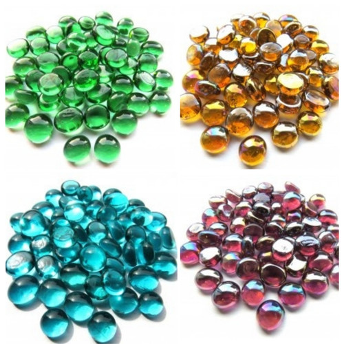 100 super mini glass - x, pebbles