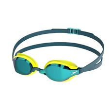 SPEEDO FASTSKIN SPEEDSOCKET 2 MIRROR SWIMMING GOGGLES HI VIS YELLOW /  TURQUOISE
