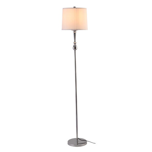 Mid century floor lamp - lamp, nickel