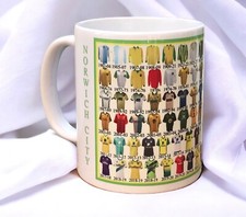 Norwich City Mug Football shirt history New Gift 2025-26