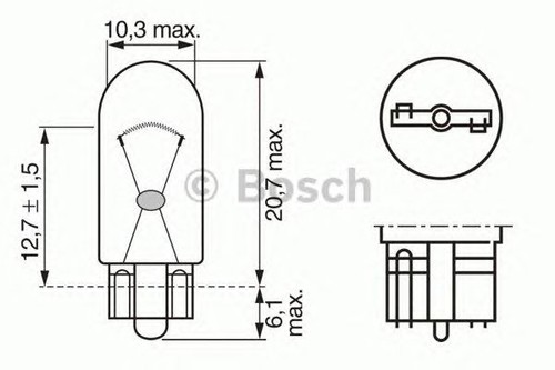 Bosch pure w5w 12v - bosch,