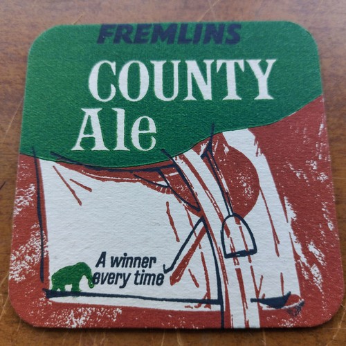 Fremlins beer mat cat - mat, uk