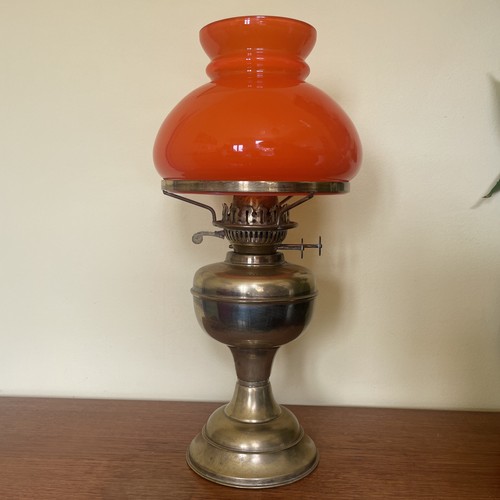 Vintage brass oil lamp - vintage,
