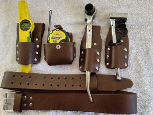 Scaffold brown leather tool - scaffold,