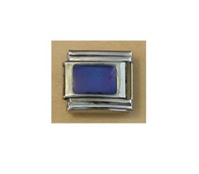 9mm Classic Size Italian Charms Mood  Rectangle Rectangular Mood Stone