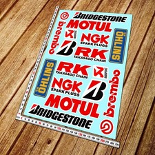 Sponsor race decal 14 stickers