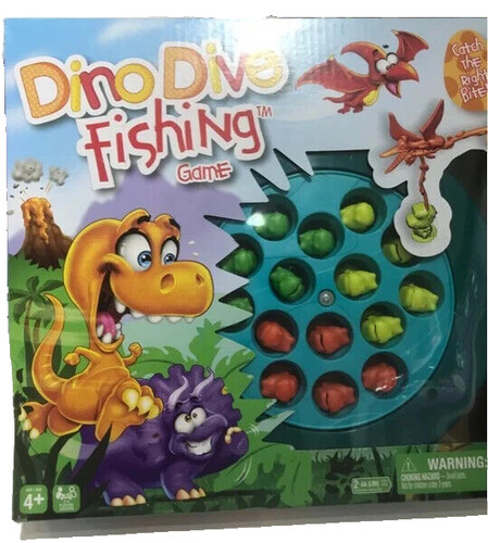 Dino dive fishing game catch - dino,