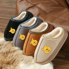 Winnie the Pooh  Plush Slip-On Slippers Women's new  - Soft Plush/ EVA Cushion