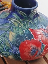 Old Tupton Ware HIBISCUS Tube