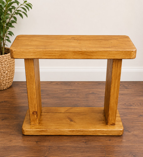 Solid rustic wooden sofa - solid,