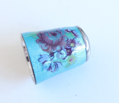 Vintage silver and enamel