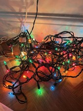 VINTAGE  60 Push-in bulb Christmas Multicoloured Fairy string Lights