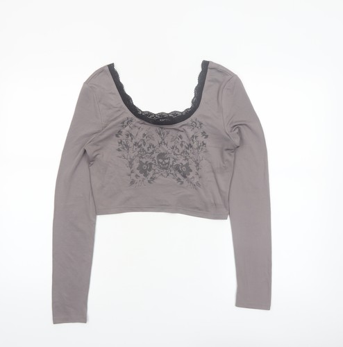 Cider women grey cropped lace - women,