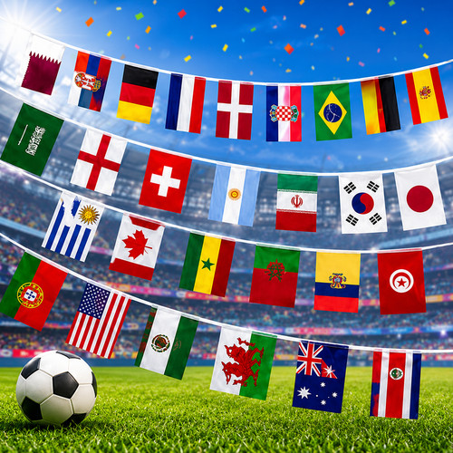 World cup 2026 national flags - world,