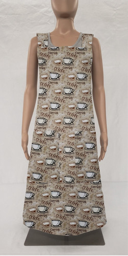 Coffee beans cross back apron - coffee,