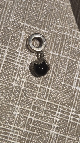 Pandora black onyx charm - onyx, charm-ale