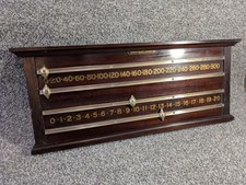 Burroughes & Watts Antique Snooker Billiards Score Board Small Form