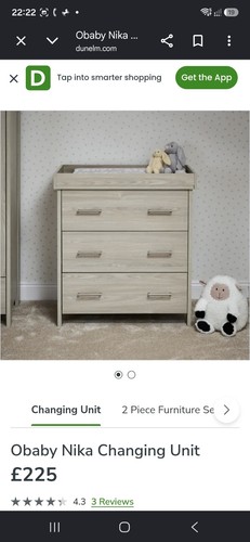 Obaby nika wooden changing - obaby,