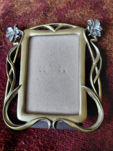 Small metal photo frame - metal, in