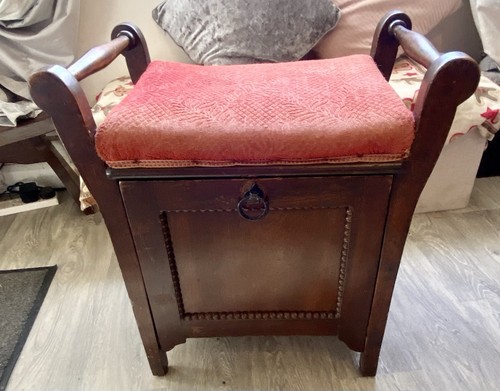 Vintage edwardian piano - piano, stool