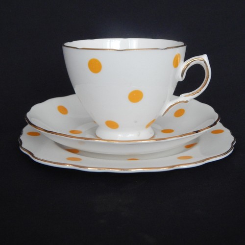 Vintage orange polka dot trio - vintage,