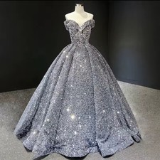 Quinceañera Dress Sparkly Off