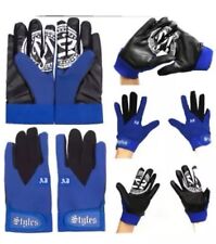 Authentic AJ Styles Wrestling Gloves. Black & Blue Replica Set.  WWE Wrestlers