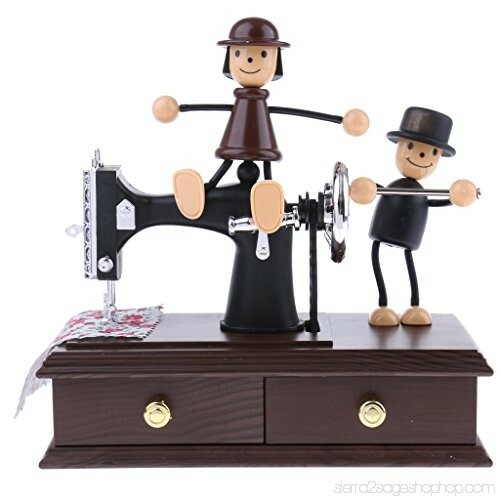 Wind musical sewing machine - up,