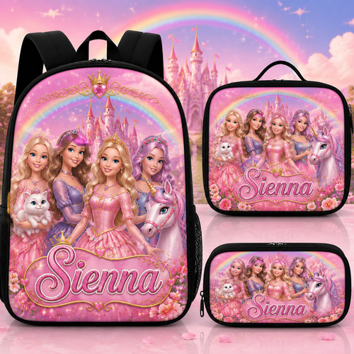 Custom backpack set princess - custom,
