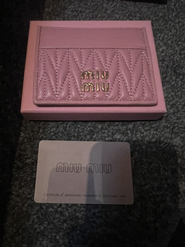 Miu matelasse nappa card - matelasse,