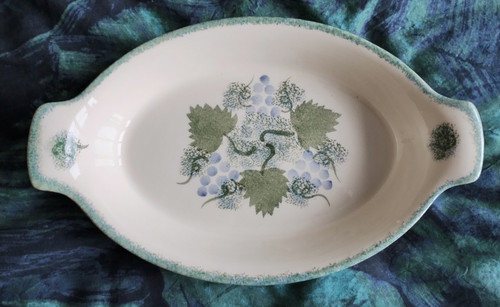 Poole pottery vineyard - , oval