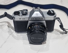 Asahi Pentax K1000 SLR with Pentax SMC 50mm f/2 Lens  – Near Mint condition