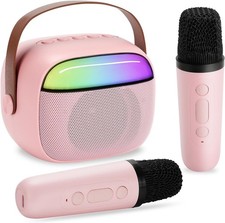 Kids Karaoke Machine for Girls - Portable Mini Karaoke Machine 2 Microphones - 